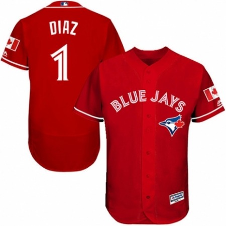 Buy Mens Majestic Toronto Blue Jays #1 Aledmys Diaz Scarlet Alternate Flex Base Authentic Collection Alternate MLB Jersey Online Mens Majestic Toronto Blue Jays #1 Aledmys Diaz Scarlet Alternate Flex Base Authentic Collection Alternate MLB Jersey For Sale