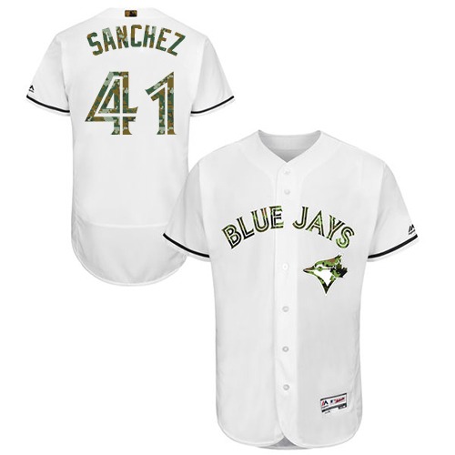 Buy Mens Majestic Toronto Blue Jays #41 Aaron Sanchez Authentic White 2016 Memorial Day Fashion Flex Base MLB Jersey Online Mens Majestic Toronto Blue Jays #41 Aaron Sanchez Authentic White 2016 Memorial Day Fashion Flex Base MLB Jersey For Sale