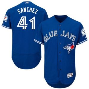 Buy Mens Majestic Toronto Blue Jays #41 Aaron Sanchez Blue Alternate Flex Base Authentic Collection MLB Jersey Online Mens Majestic Toronto Blue Jays #41 Aaron Sanchez Blue Alternate Flex Base Authentic Collection MLB Jersey For Sale
