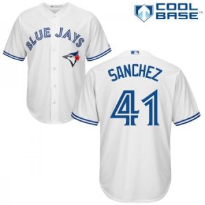 Buy Mens Majestic Toronto Blue Jays #41 Aaron Sanchez Replica White Home MLB Jersey Online Mens Majestic Toronto Blue Jays #41 Aaron Sanchez Replica White Home MLB Jersey For Sale