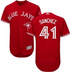 Buy Mens Majestic Toronto Blue Jays #41 Aaron Sanchez Scarlet Flexbase Authentic Collection Alternate MLB Jersey Online Mens Majestic Toronto Blue Jays #41 Aaron Sanchez Scarlet Flexbase Authentic Collection Alternate MLB Jersey For Sale