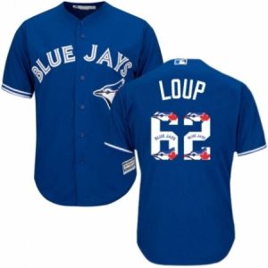 Buy Mens Majestic Toronto Blue Jays #62 Aaron Loup Authentic Blue Team Logo Fashion MLB Jersey Online Mens Majestic Toronto Blue Jays #62 Aaron Loup Authentic Blue Team Logo Fashion MLB Jersey For Sale