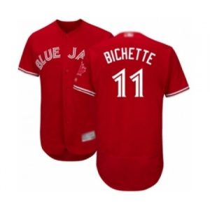 Buy Mens Toronto Blue Jays #11 Bo Bichette Scarlet Alternate Flex Base Authentic Collection Alternate Baseball Player Jersey Online Mens Toronto Blue Jays #11 Bo Bichette Scarlet Alternate Flex Base Authentic Collection Alternate Baseball Player Jersey For Sale