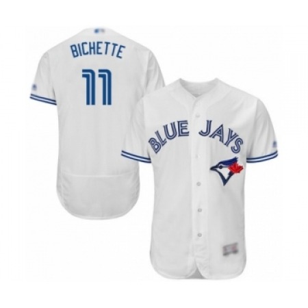 Buy Mens Toronto Blue Jays #11 Bo Bichette White Home Flex Base Authentic Collection Baseball Player Jersey Online Mens Toronto Blue Jays #11 Bo Bichette White Home Flex Base Authentic Collection Baseball Player Jersey For Sale