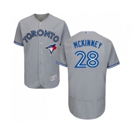 Buy Mens Toronto Blue Jays #28 Billy McKinney Grey Road Flex Base Authentic Collection Baseball Jersey Online Mens Toronto Blue Jays #28 Billy McKinney Grey Road Flex Base Authentic Collection Baseball Jersey For Sale