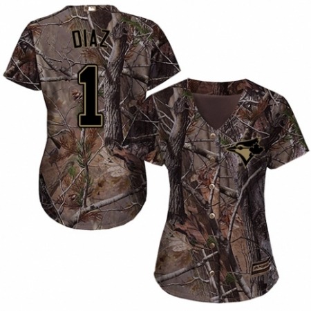Buy Women’s Majestic Toronto Blue Jays #1 Aledmys Diaz Authentic Camo Realtree Collection Flex Base MLB Jersey Online Women’s Majestic Toronto Blue Jays #1 Aledmys Diaz Authentic Camo Realtree Collection Flex Base MLB Jersey For Sale
