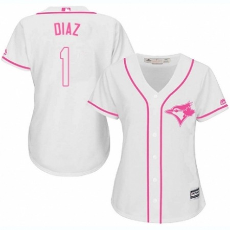 Buy Women’s Majestic Toronto Blue Jays #1 Aledmys Diaz Authentic White Fashion Cool Base MLB Jersey Online Women’s Majestic Toronto Blue Jays #1 Aledmys Diaz Authentic White Fashion Cool Base MLB Jersey For Sale
