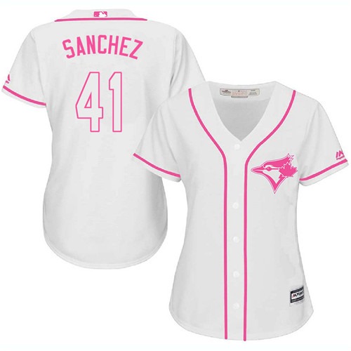 Buy Women’s Majestic Toronto Blue Jays #41 Aaron Sanchez Authentic White Fashion Cool Base MLB Jersey Online Women’s Majestic Toronto Blue Jays #41 Aaron Sanchez Authentic White Fashion Cool Base MLB Jersey For Sale