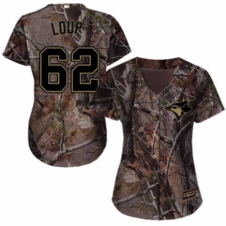 Buy Women’s Majestic Toronto Blue Jays #62 Aaron Loup Authentic Camo Realtree Collection Flex Base MLB Jersey Online Women’s Majestic Toronto Blue Jays #62 Aaron Loup Authentic Camo Realtree Collection Flex Base MLB Jersey For Sale