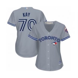 Women’s Toronto Blue Jays #70 Anthony Kay Authentic Grey Road Baseball Player Jersey  For Sale