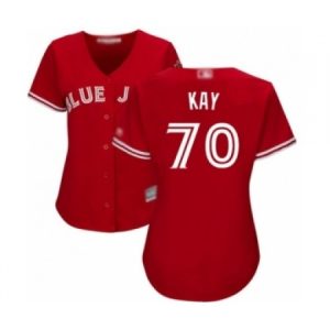 Women’s Toronto Blue Jays #70 Anthony Kay Authentic Scarlet Alternate Baseball Player Jersey  For Sale