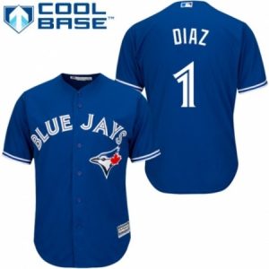 Youth Majestic Toronto Blue Jays #1 Aledmys Diaz Authentic Blue Alternate MLB Jersey  For Sale