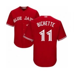 Youth Toronto Blue Jays #11 Bo Bichette Authentic Scarlet Alternate Baseball Player Jersey  For Sale
