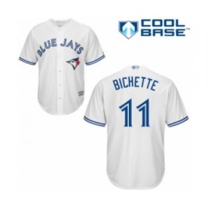 Youth Toronto Blue Jays #11 Bo Bichette Authentic White Home Baseball Player Jersey  For Sale