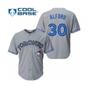 Youth Toronto Blue Jays #30 Anthony Alford Authentic Grey Road Baseball Player Jersey  For Sale