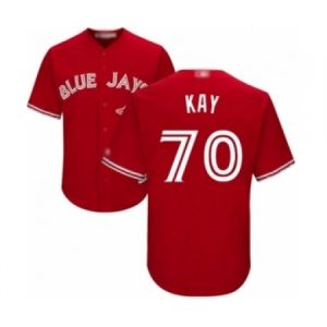 Youth Toronto Blue Jays #70 Anthony Kay Authentic Scarlet Alternate Baseball Player Jersey  For Sale